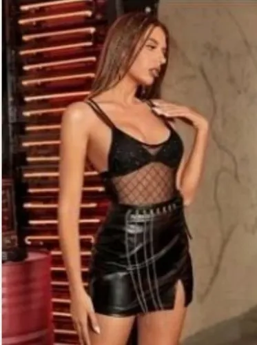 maiô transparente em tule preto shein