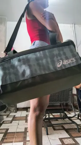 Mala esportiva Asics (verde escuro)