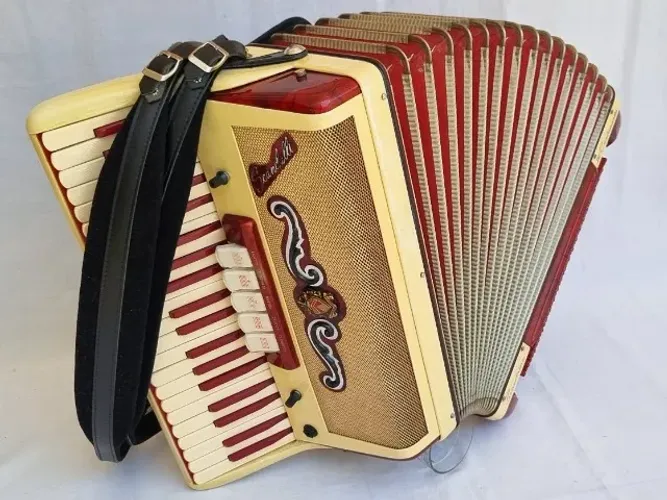 Acordeon 120 Baixos Scandalli IV Centenário Já Eletrificada