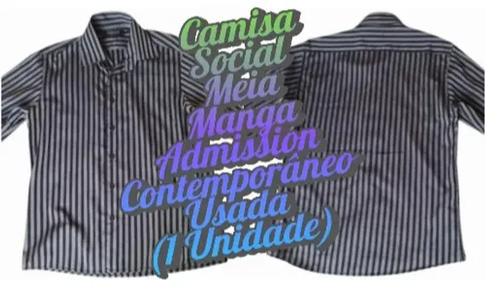 Camisa Social Manga Admission Contemporânea