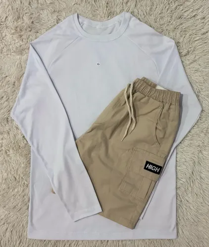 Kit Camisa longa e Bermuda Cargp