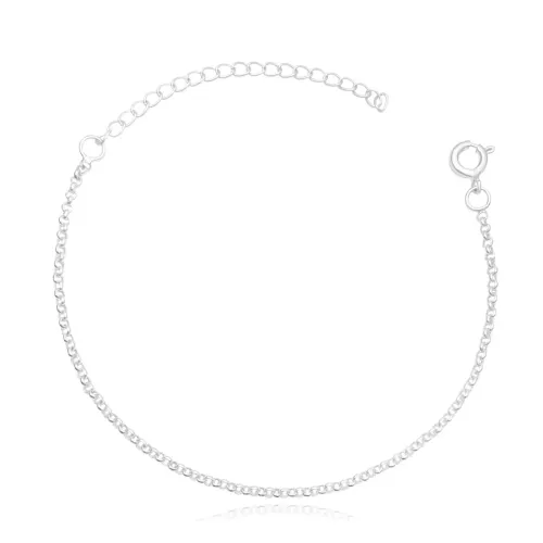 Pulseira elo português | Camadas em prata