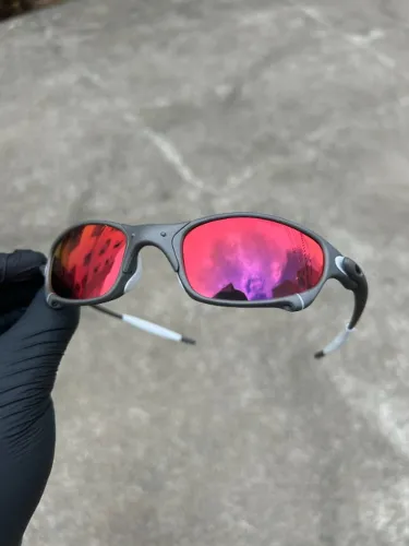 Óculos Lupa Premium Juliet Oakley X-Metal Custom +opções de borracha Brindes Promoção