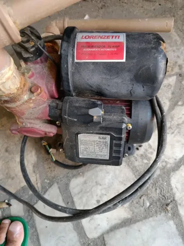 Bomba água pressurizador Lorenzetti pl400 com defeito r$105 iraceito oferta 