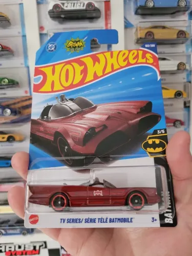 Tv Séries Batmobile Vinho Temático Lacrado Hot Wheels.
