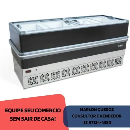 Ilha de Congelados 2M Preta Polar 127/220v
