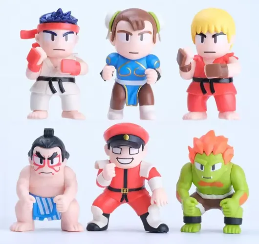Bonecos Street Fighter - Coleção Completa