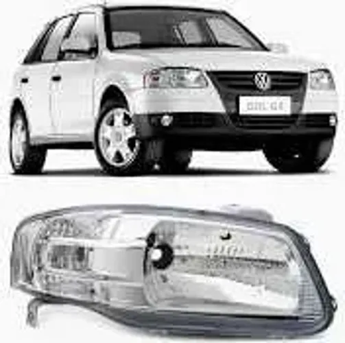 Farol gol g4 direito cromado