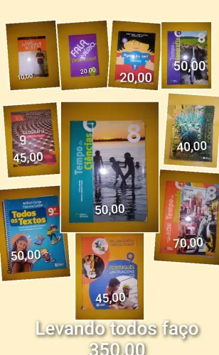 (PROMOÇÃO) Livros escolares do 5º ao 9º ano - Vários títulos