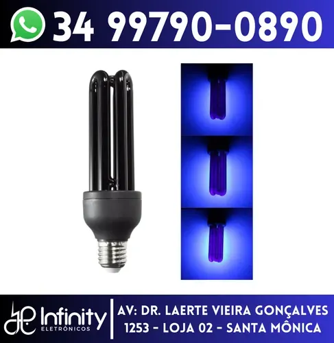 Lâmpada de Luz Negra 36w efeito neon