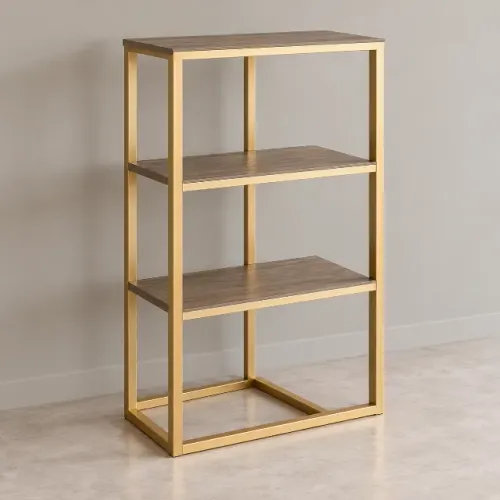 ? ESTANTE INDUSTRIAL DOURADA ? ORGANIZAÇÃO, ELEGÂNCIA E PERSONALIDADE!
