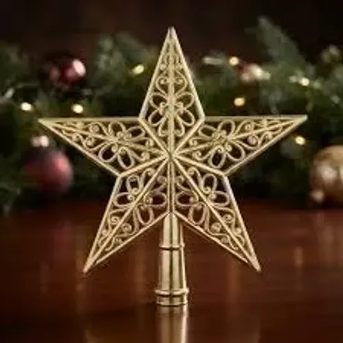estrela de árvore de natal enfeite - cores sortidas (frete grátis)