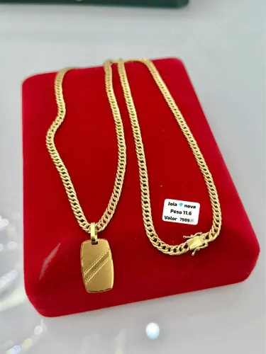 Corrente de ouro 18k 11.6g Nova | Certificado de garantia | loja física