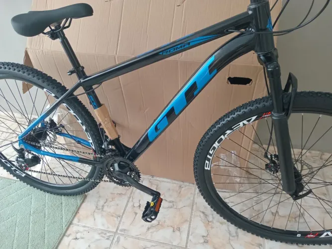 Bike aro 29 GTI NOVA 0km alumínio suspensão freios disco 