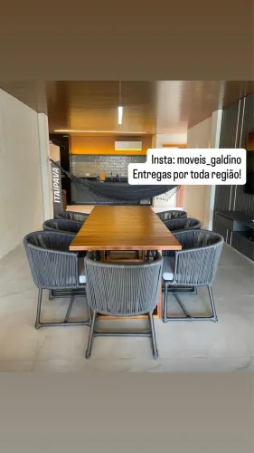 Mesas para área externa 8 lugares 
