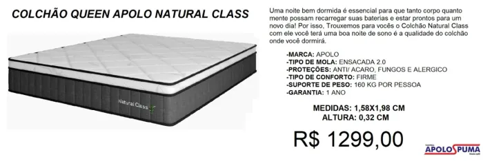 COLCHÃO QUEEN DE MOLAS ENSACADAS - PARCELAMOS SEM JUROS 