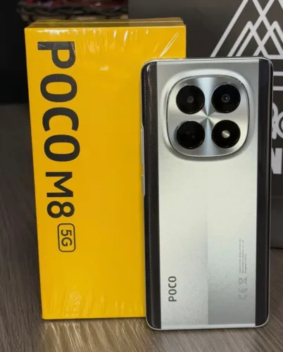 Lançamento Comigo - Poco M8 5G - NFC o Brabo Prata 256Gb/8Ram