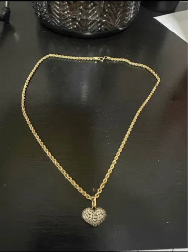 Colar feminino de ouro com Pingente 7.1 Gramas