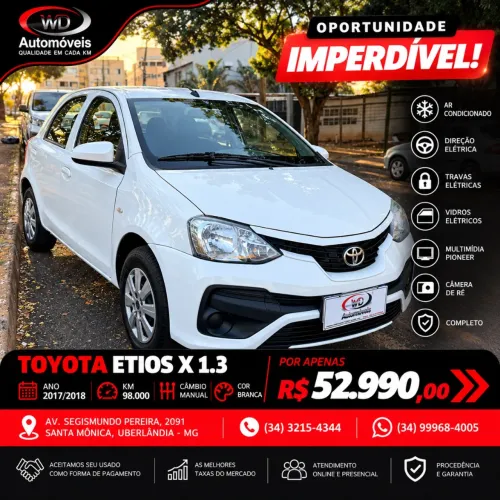 Toyota Etios X 1.3 Flex 16V 5P Mec. 2018