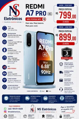 Celular Xiaomi Redmi A7 Pro 128gb 4gb Lacrado Entregamos