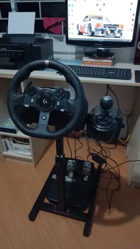 Volante Logitech G920 + câmbio+ suporte/cockpit