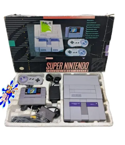 Super Set snes completo na caixa único dono