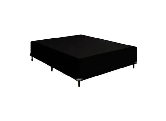 BASE CAMA BOX CASAL COR PRETA