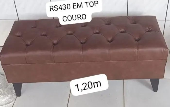 Puff 1,20m pronta entrega, direto da fábrica, RS 430 no pix, contato *