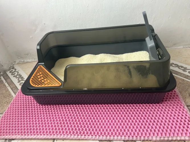 Caixa de Areia para Gatos com Pá e lixeira 