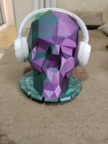 Suporte headset de caveira impressão 3d PERSONALIZADO