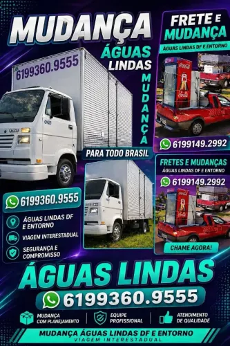 mudança Águas lindas df Vicente Pires sobradinho interestadual eh