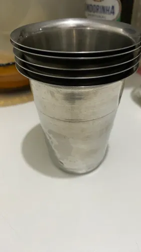 copos de aluminio