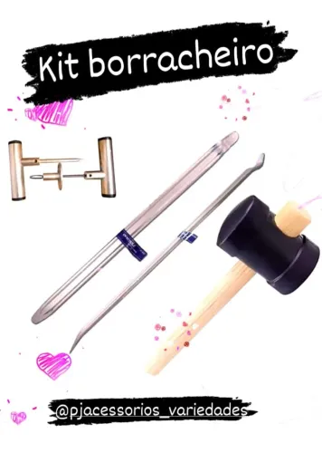 kit borracharia kit remendo espátula e marreta. entrega grátis 