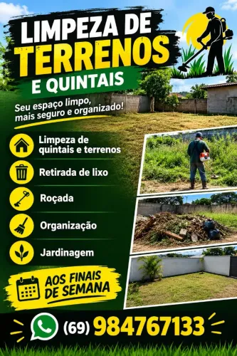 Limpeza de quintais 
