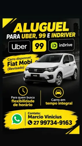 Aluga-se Carro para Aplicativo