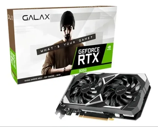 Placa De Vídeo Galax Geforce Rtx 3050 1-click Oc Ex 2x V2 6g - Natan Abreu Informática