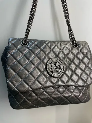 Bolsa capodarte olívia prata tamanho G