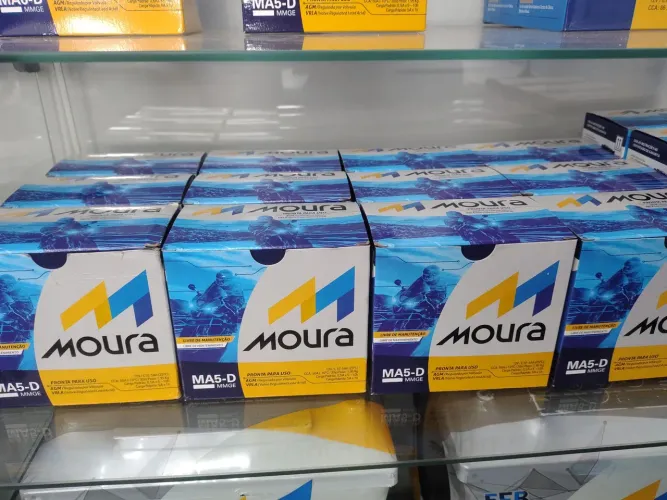 Bateria Moto Moura 5 amperes - Apenas 149,00 - Baterias 1 ano de garantia 