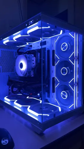 PC GAMER BRANCO 9 FANS RGB! + Rx 5700XT