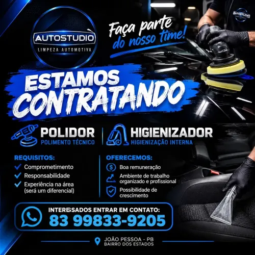 Vaga para Acabador e Polidor