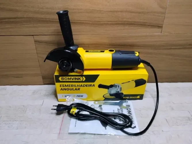 Esmerilhadeira Angular Bomvink Ideal para Corte Desbaste e Polimento Com Alta Eficiência