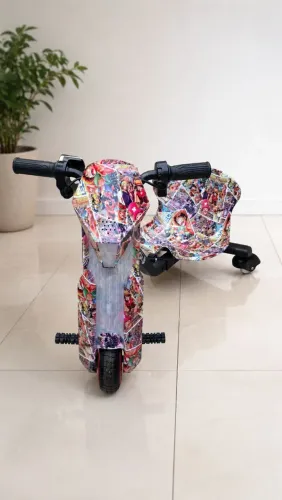 Triciclo infantil eletrico drift 350W Led Bluetooth 3 velocidades + Kit de proteção<br>