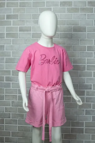 Conjunto infantil barbie rosa 10 e 14