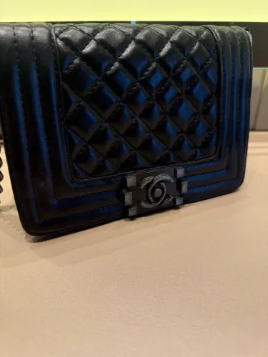 Bolsa preta couro