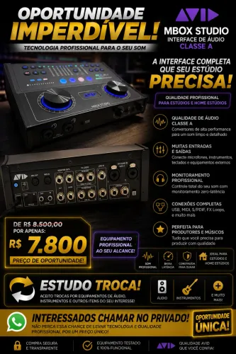 Interface Audio Avid Mbox Studio + Protools Studio Perpetual Ñ Apollo Focusrite Apogee