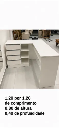 Mesa em L MDF nail designer