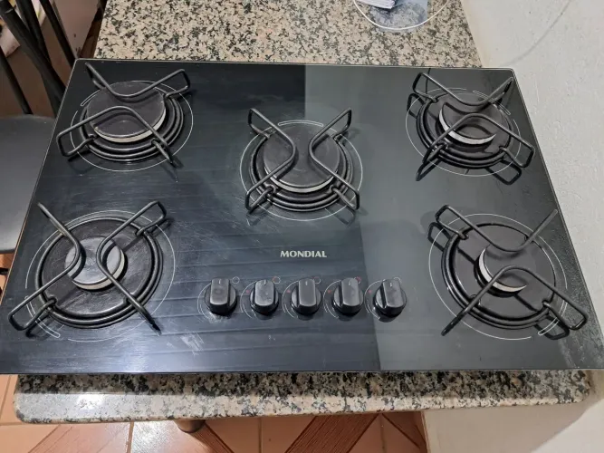 Cooktop 5 bocas mondial bem conservado