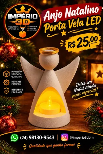 Porta vela anjo