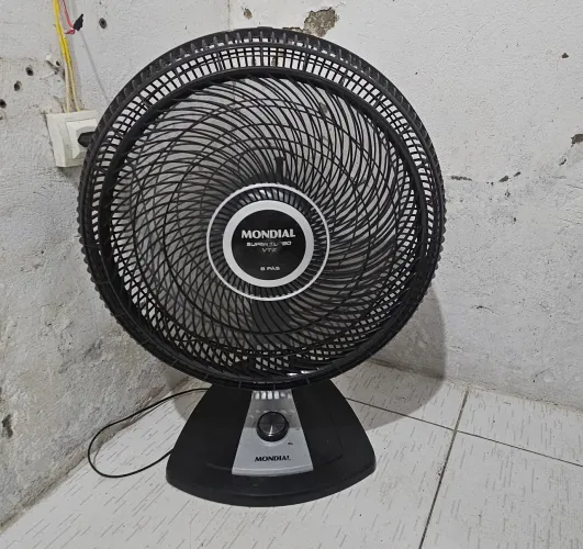 Ventilador Mundial Turbo 40 cm 8 pás funcionando perfeitamente Aceito cartão