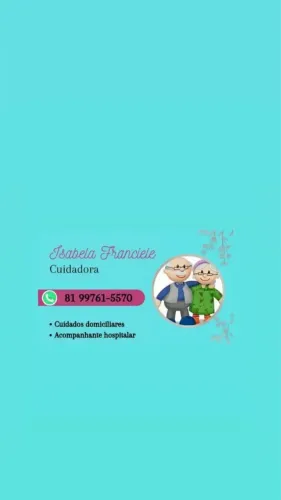 Precisando de uma cuidadora , estou disponível!